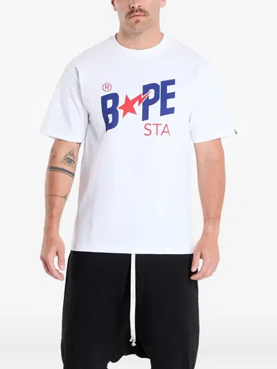 A Bathing Ape Bape Sta T-shirt In White
