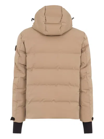 Moncler Grenoble Montgetech Hooded Padded Quilted Shell Ski Jacket In Neutral