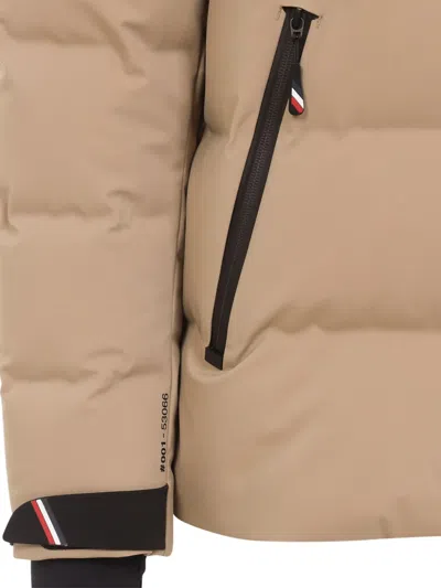 Moncler Grenoble Montgetech Hooded Padded Quilted Shell Ski Jacket In Neutral