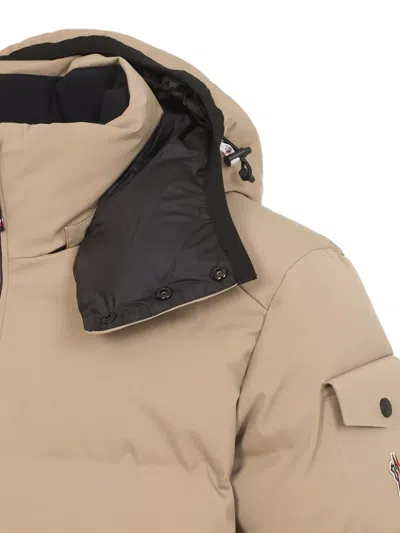 Moncler Grenoble Montgetech Hooded Padded Quilted Shell Ski Jacket In Neutral