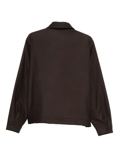 Gr10k Collared Jacket In Brown