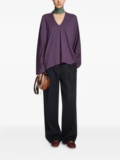 Dries Van Noten Low-top Nylon Running Sneakers With Leather Inserts In Burgundy