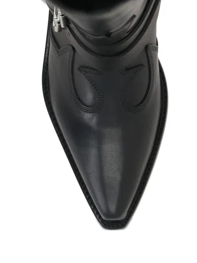 Ann Demeulemeester Finnbo Santiago Boots With Belts In Black