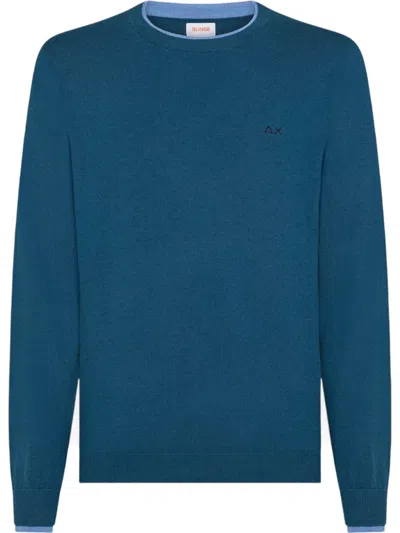 Sun 68 Crew-neck Sweater In Black