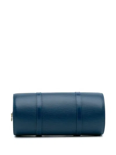 Pre-owned Louis Vuitton 1997 Epi Soufflot Shoulder Bag In Blue