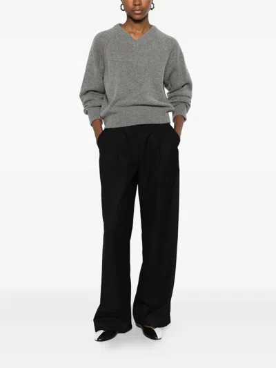 Dunst Pleated Trousers In Black