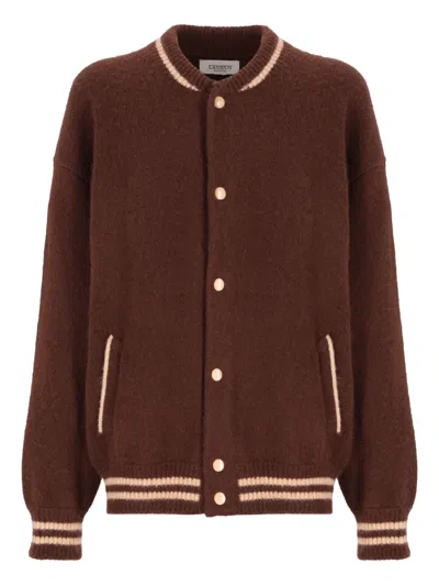 Laneus Bomber Jacket In Brown Cashmere In Brown