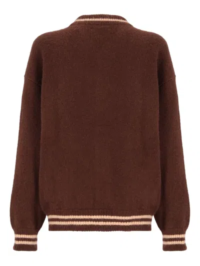 Laneus Bomber Jacket In Brown Cashmere In Brown