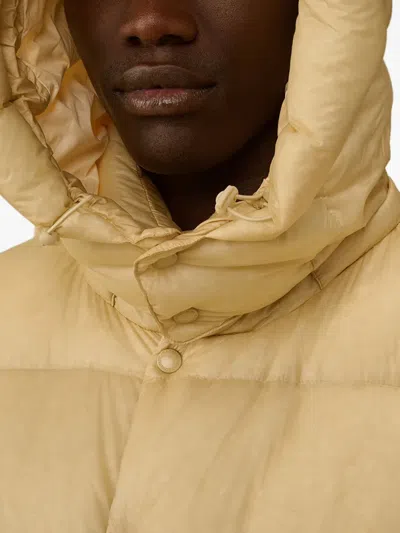 C.p. Company Lens-detail Puffer Jacket In Neutral