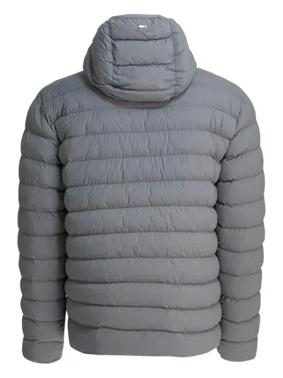 Herno Nylon Down Jacket Jackets And Coats Grey In Blue