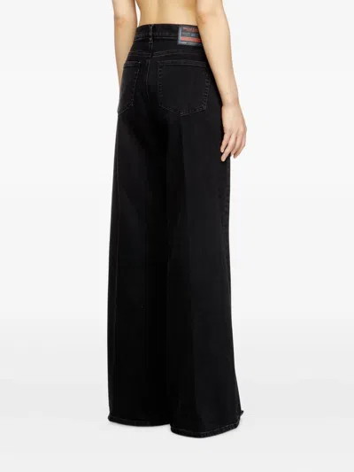 Diesel 1978 D-akemi 09n89 Cotton-blend Jeans In Black