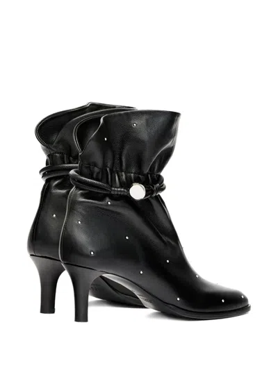 Isabel Marant Forla Studded Leather Ankle Boots In Black