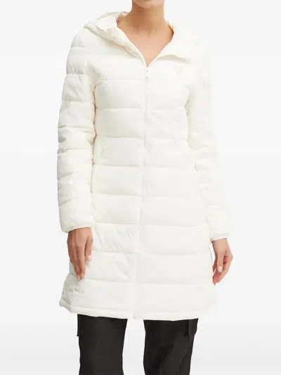 Guess Usa Hooded Quilted Jacket In White
