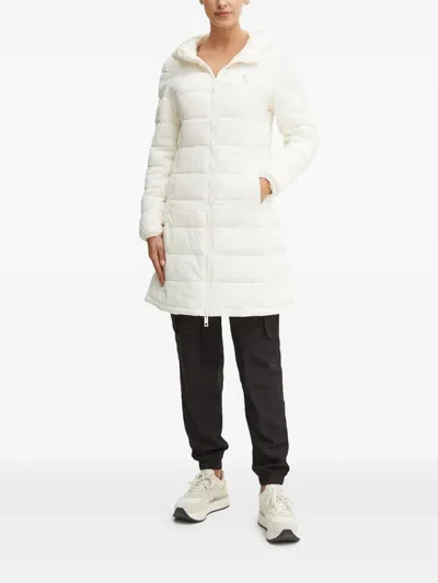 Guess Usa Hooded Quilted Jacket In White