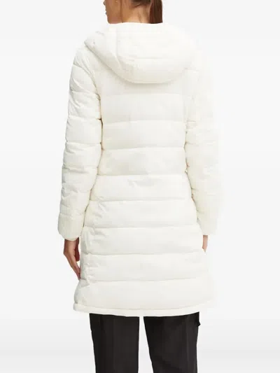Guess Usa Hooded Quilted Jacket In White