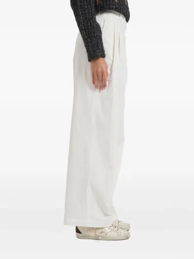 Peserico Pleated Trousers In White