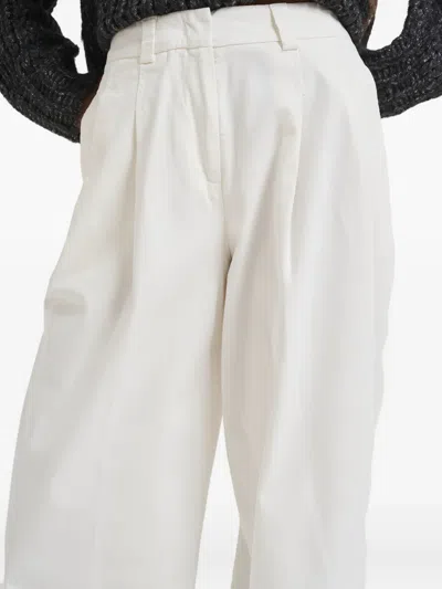 Peserico Pleated Trousers In White