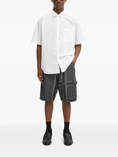 Neighborhood Pocket Label Shirt In White