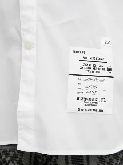 Neighborhood Pocket Label Shirt In White