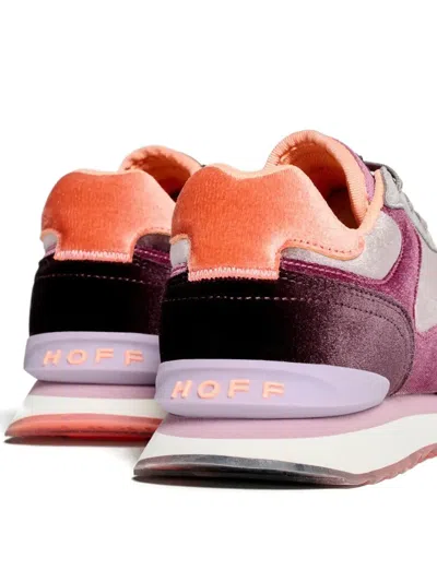 Hoff Velvet Panelled Sneakers In Purple