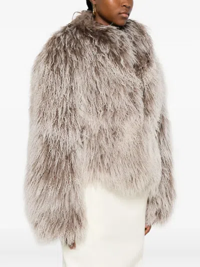 Ducie Rochelle Shearling Jacket In Multi