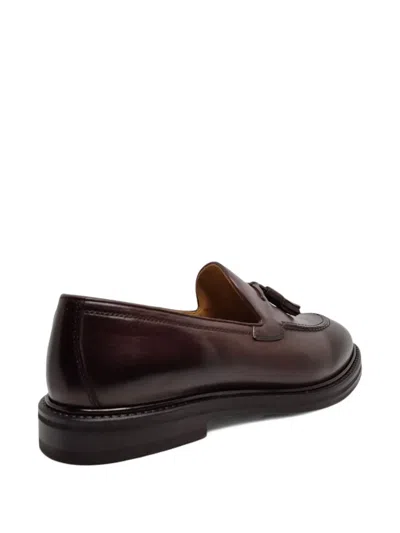 Henderson Baracco Tassel-detail Stitching Loafers In Brown