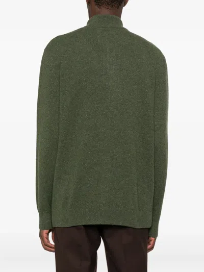 Barbour Zip-up Sweater In Green