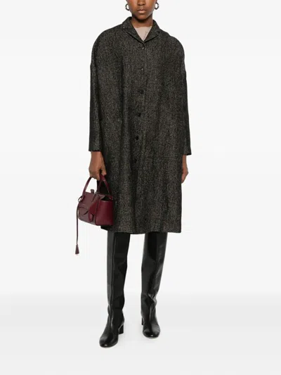 Apuntob Single-breasted Coat In Gray