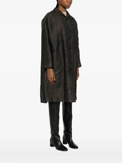 Apuntob Single-breasted Coat In Gray