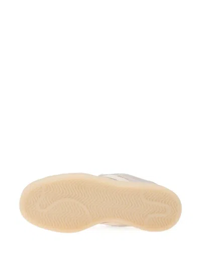 Adidas Originals Campus Three-striped Sneakers In Gold