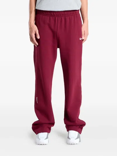 Nike X Nocta Elastic-waistband Track Pants In Red