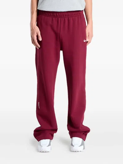 Nike X Nocta Elastic-waistband Track Pants In Red