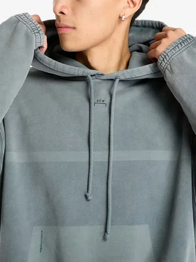 A-cold-wall* Logo-printed Hoodie In Gray