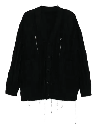 Songzio Button-up Cardigan In Black