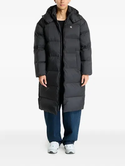 Calvin Klein Jeans Est.1978 Hooded Padded Coat In Black