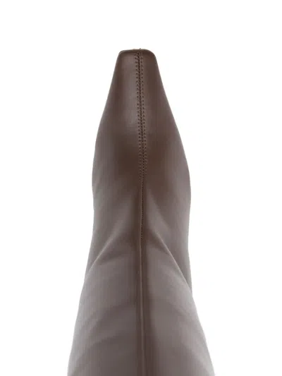 Giuseppe Zanotti Janiee Leather Heel Boots In Brown
