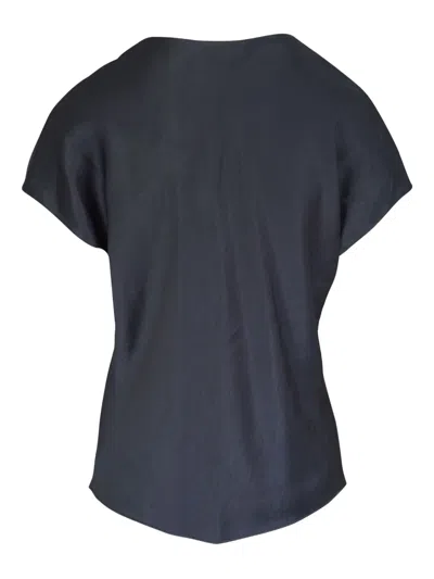 Vince V-neck Top In Blue