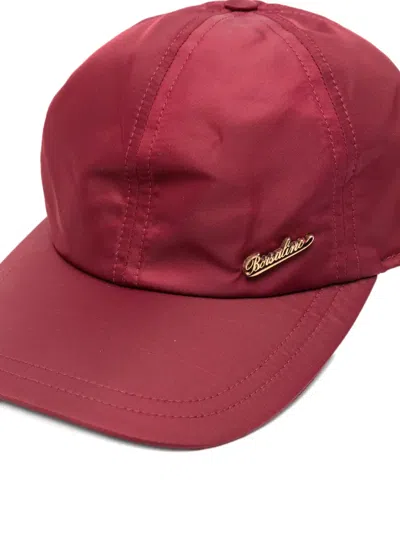 Borsalino Outdoor Rain Protection Baseball Cap In Red