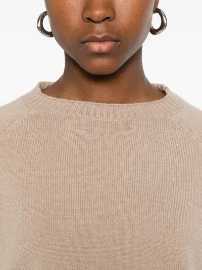 Base Wool Crewneck Sweater In Neutral