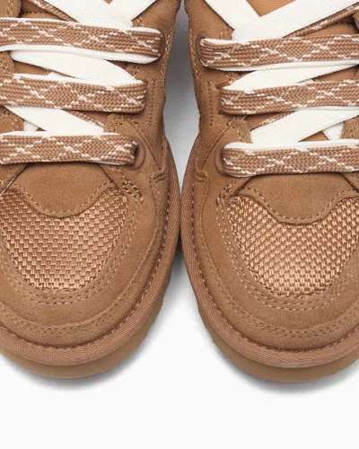 Ugg W Lo Lowmel Suede Sneakers In Brown