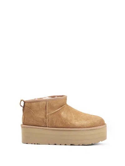 Ugg W Classic Ultra Mini Platform In Brown
