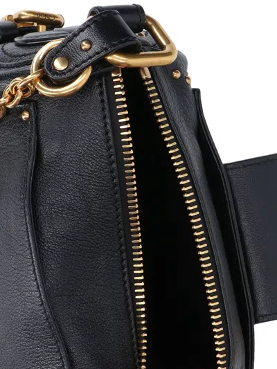 Chloé Black Leather Small Paddington Shoulder Bag
