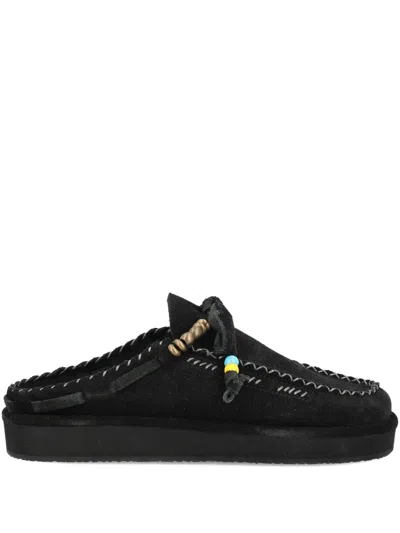 经典刺绣穆勒鞋