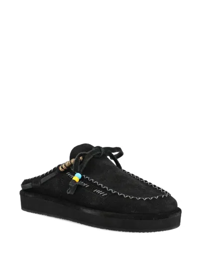 经典刺绣穆勒鞋