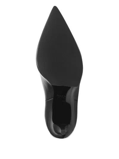 皮质高跟及踝靴