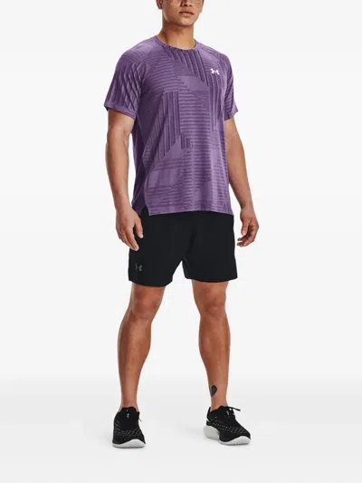 Under Armour Launch Elite Logo-print Shorts In Black