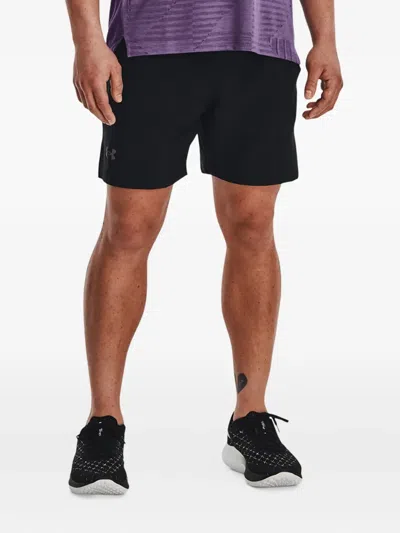 Under Armour Launch Elite Logo-print Shorts In Black