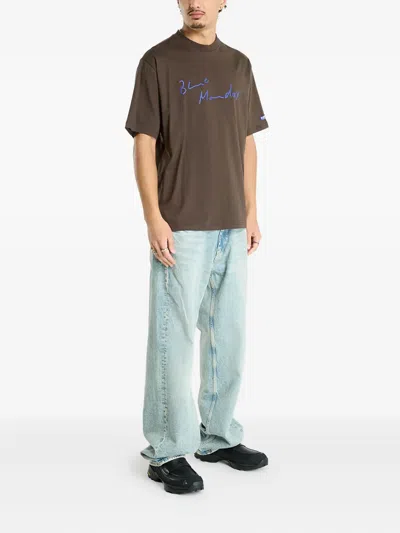 A-cold-wall* Blue Monday T-shirt In Brown