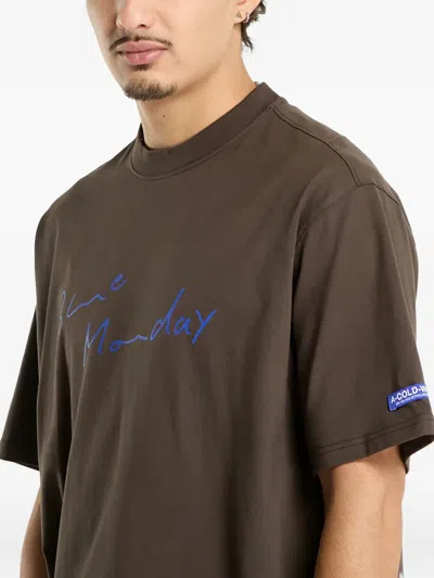 A-cold-wall* Blue Monday T-shirt In Brown