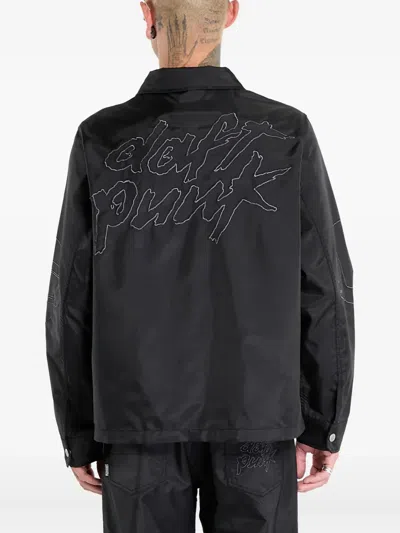 Pleasures Helmets Nylon Work Jacket In Black